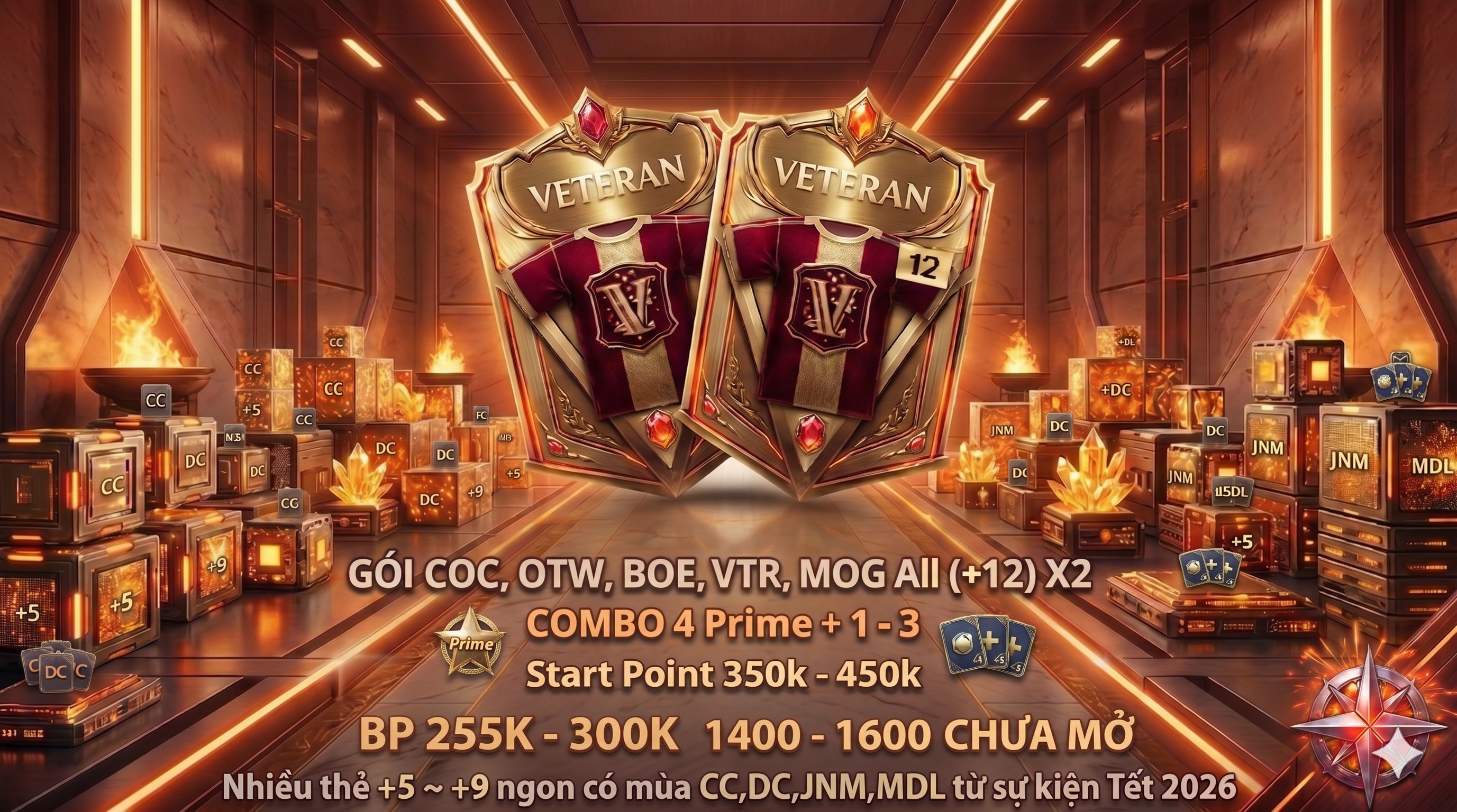 MỞ THẺ 285K (CÓ 2 GÓi + 12  NEW )